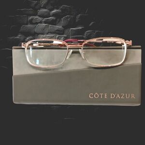 Cote d'Azur Europa Eyeglass Frames CDA278, Made in Italy, 54-17-135 with Case